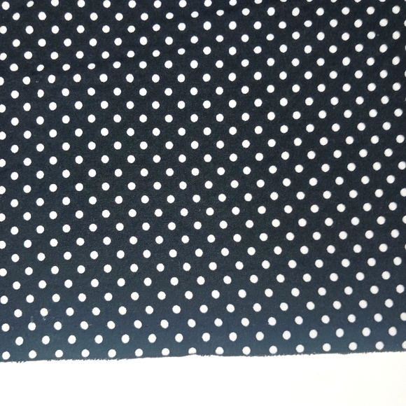 Other - Black & White Polka Dot Print Spandex Fabric.